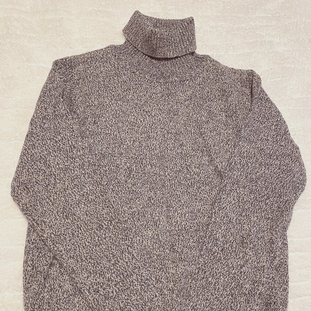 Brand New: Dan John Turtleneck - Light Blue Salt and Pepper - Medium